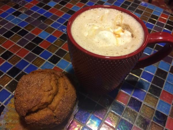 The Living Room Latte and Muffin