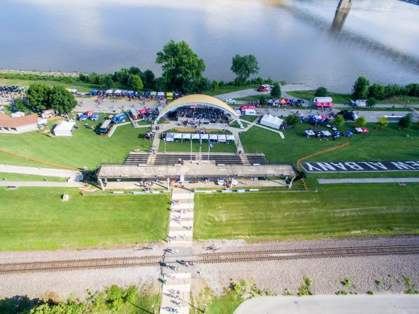 Arial view of Fest of Ale