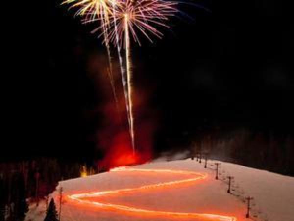 Torchlight Parade at Ski Apache