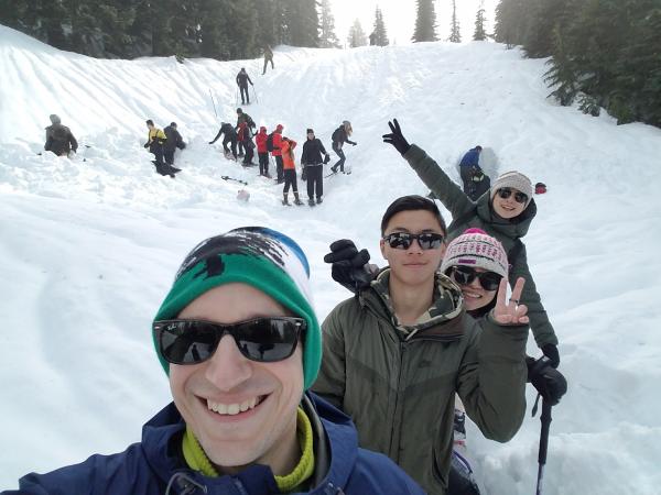 Snowshoeing at Paradise at Mount Rainier