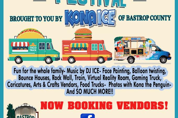 2nd Annual Bastrop County Food Truck Festival Bastrop Tx