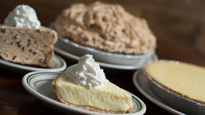 Homemade World Famous Chocolate Chip, Peanut Butter Pies and Key Lime Pies