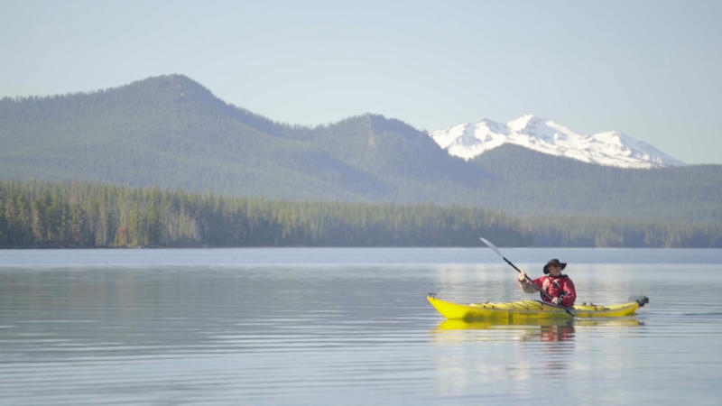 Kayaking Waldo Lake by Michael Sherman Kayaking Waldo Lake by Michael Sherman