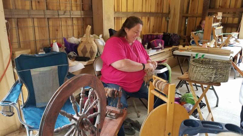 Demonstrations of weaving, quilting and more at the annual Old Town Waverly Park Festival.