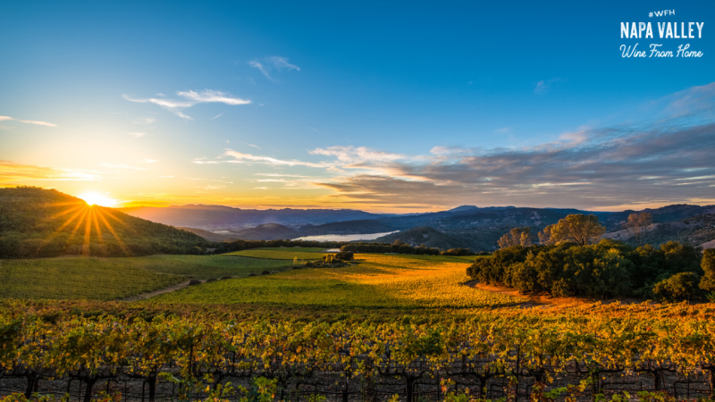 Napa Valley Sunset Zoom Background