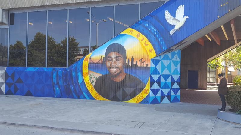 Oscar Grant mural in Fruitvale
