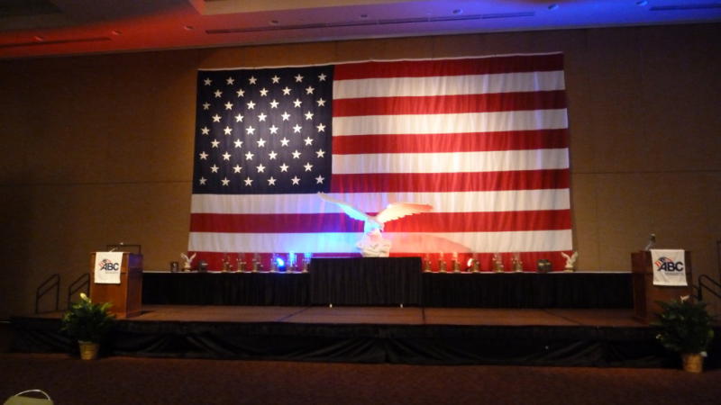 Need a giant American flag for your meeting or event? The VBC has got you covered!