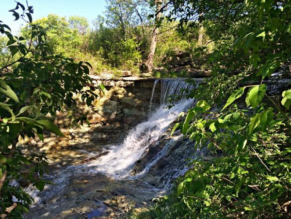 Chase County State Lake Waterfall
