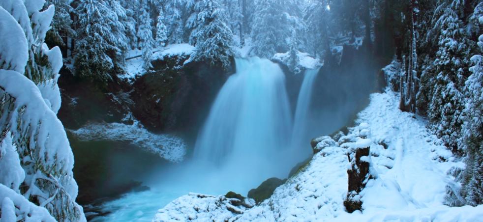 Koosah Falls Sahalie Falls Eugene Cascades Oregon Coast