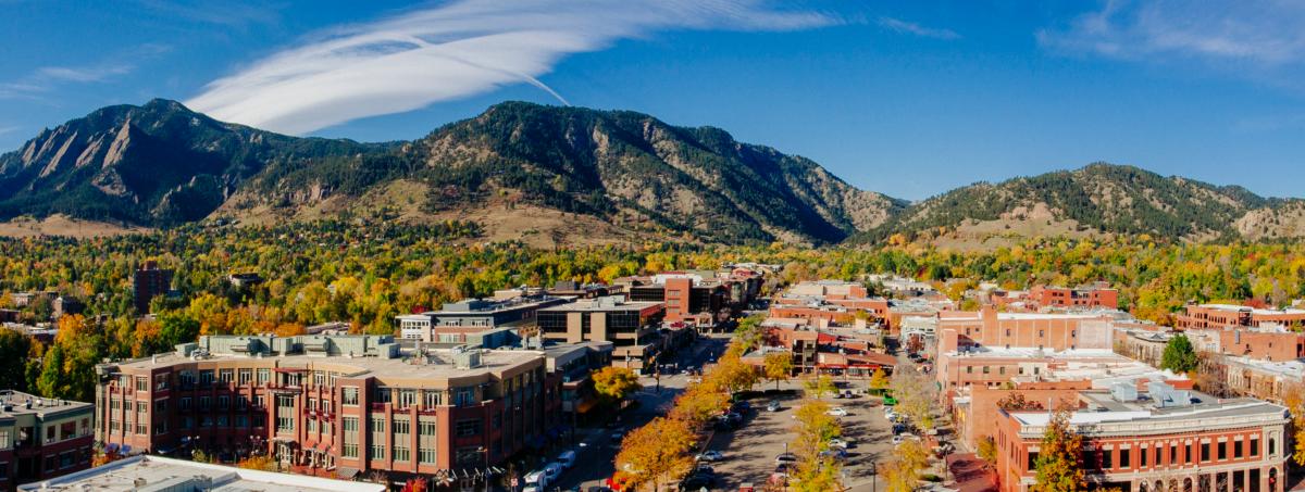 Fall Panorama of Boulder