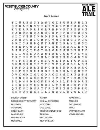 Download These Bucks County Crossword Puzzles Word Searches