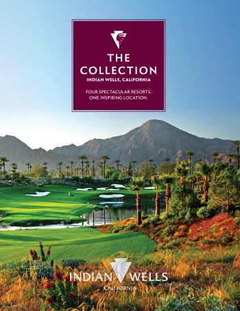 Brochure cover with photo of Indian Wells Golf Resort