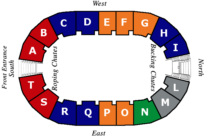 Mid Winter Fair Rodeo Seating Chart