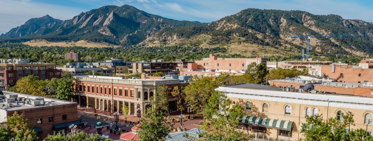 Rooftop view of Downtown Boulder