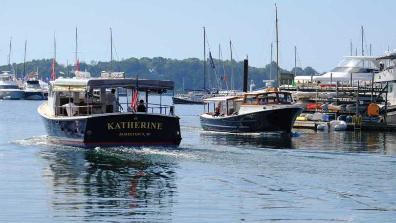 Jamestown Newport Ferry - Showing both ferries