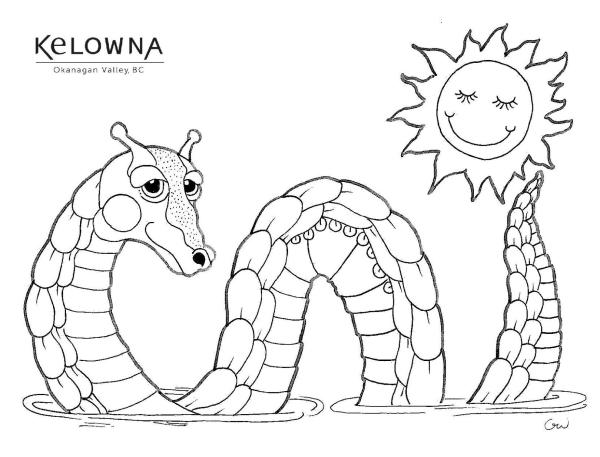 Ogopogo Colouring Sheet JPG