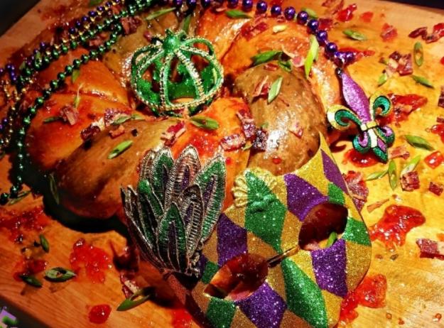 Boudin King Cake by Chef Derrill Guidry