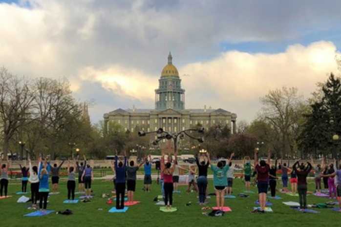 Outdoor Yoga At Civic Center Park