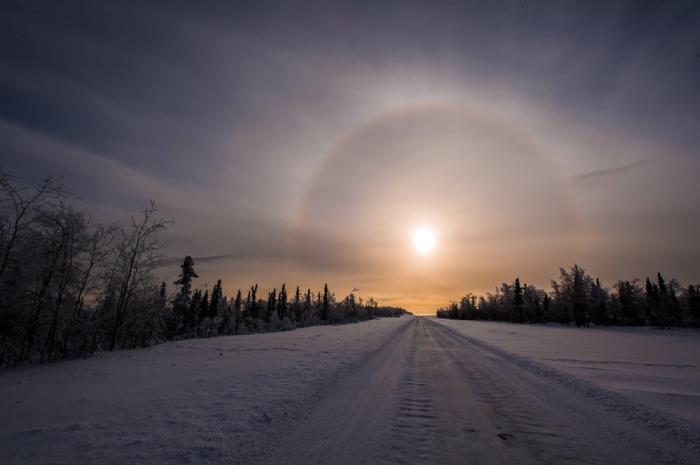 Winter Solstice SunDog - Frank Stelges - Fairbanks Alaska