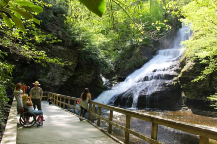 Dingmans Falls in the Pocono Mountains