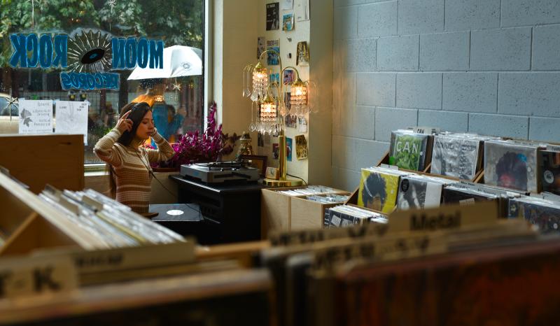 Moon Rock Records Store by Melanie Griffin Moon Rock Records Store by Melanie Griffin