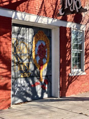 Lindsborg Beauty & the Beast Mural - Rebekah Baughman Blog