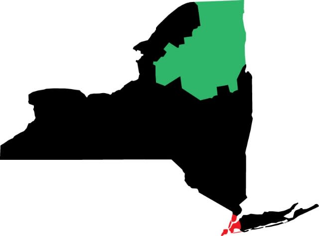 NYC to Adirondacks Map