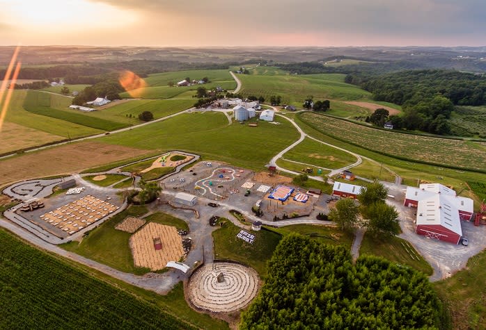 Aerial View of Maple Lawn Farms in York, PA