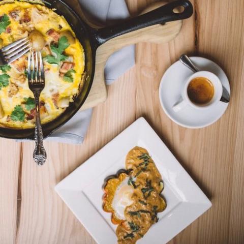Breakfast at Joe Bean Coffee House in Rochester, NY