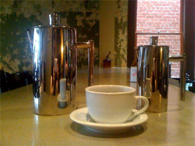 Cup of coffee at The French Press in Lafayette, LA