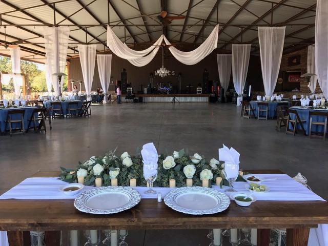 Bride and grooms table
