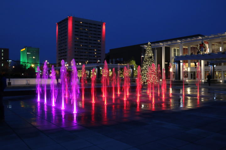 Civic Plaza Water Feature Holidays