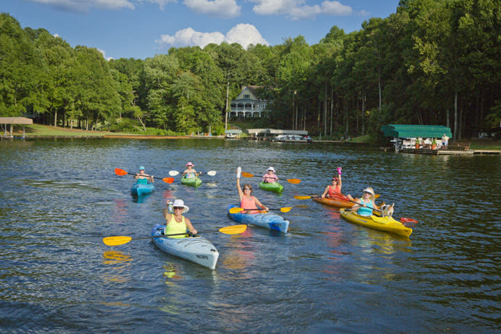 Kayaking on Lake Sinclair