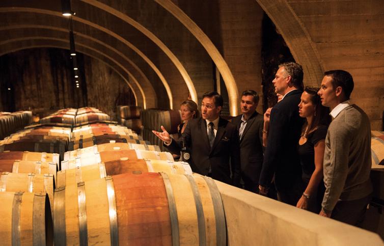 MIssionhill barrel room tasting