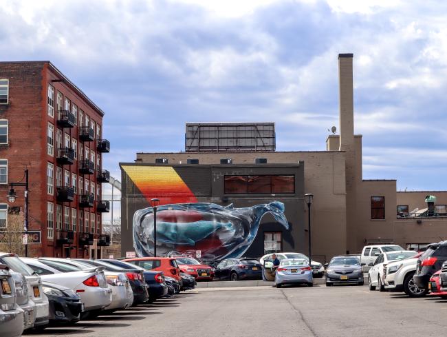 Wall Mural at Geva Fuego Parking Lot