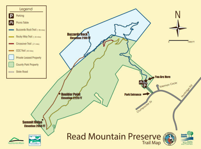 Read Mountain Trail Map