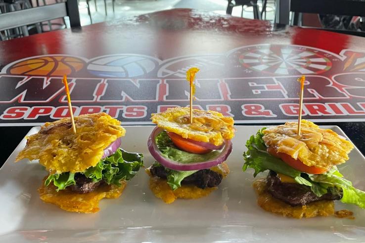 Winners Sports Bar and Grill Burger Sliders