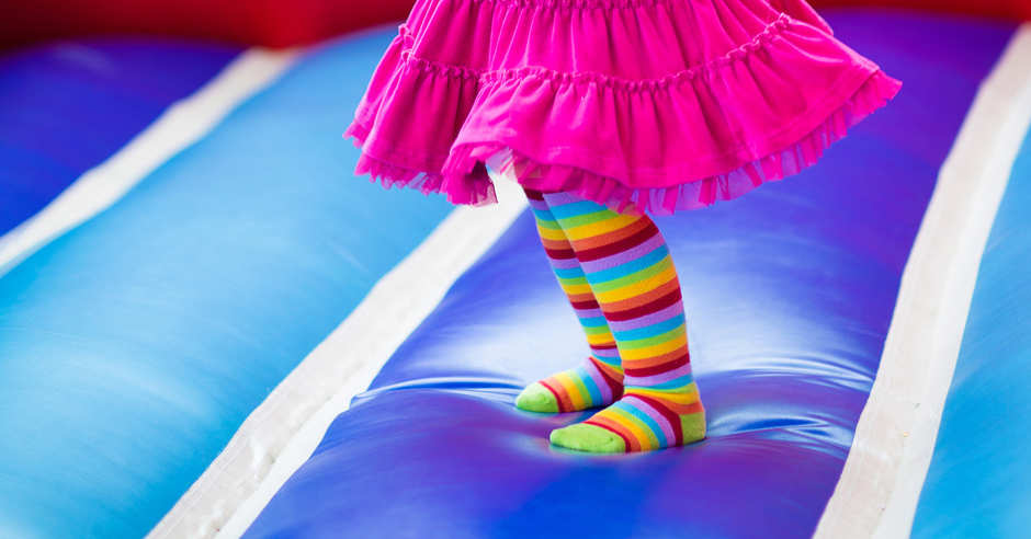 Child in Jumping Castle