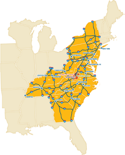 VBR Geographical Map