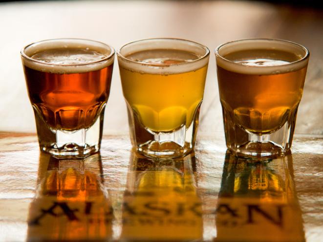 Alaskan Beer in Alaskan Bar