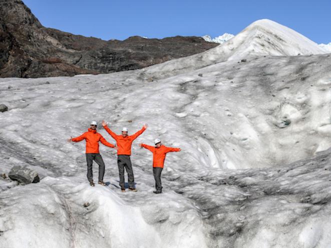 On the glacier