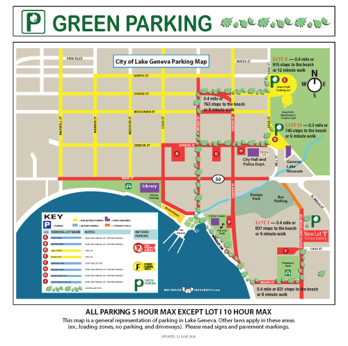 Parking Map of Lake Geneva