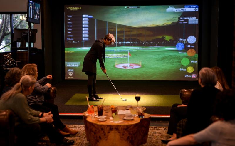Topgolf Swing Suite at Graduate Hotel Eugene by Melanie Griffin Topgolf Swing Suite at Graduate Hotel Eugene by Melanie Griffin