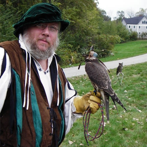 Mark Booth of Take Flight! Wildlife Education will portray the Royal Falconer.