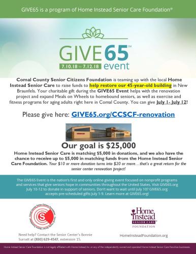 Give65 senior event