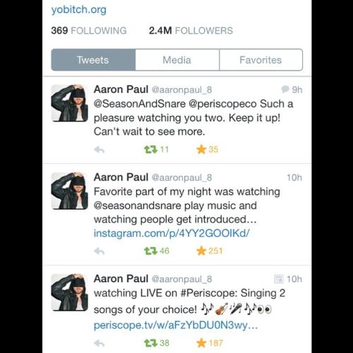 Aaron Paul on Twitter