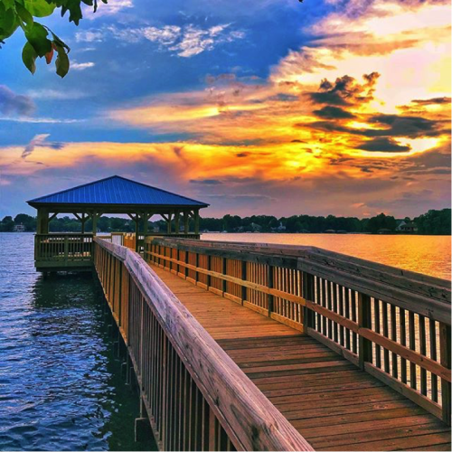 Sunset at Ramsey Creek Park in Lake Norman