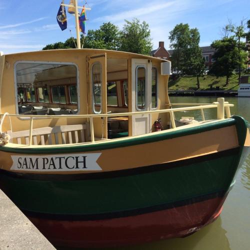 Sam Patch Tour Boat docked in Pittsford, NY