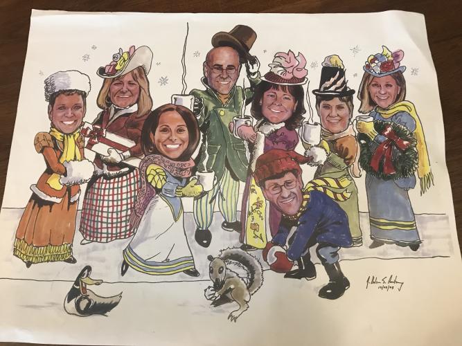 SCTB staff caricature