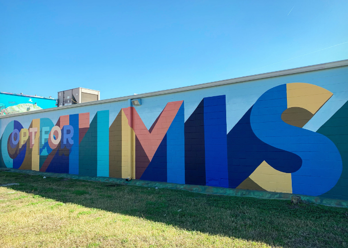 Opt for Optimism Mural